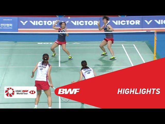 VICTOR KOREA OPEN 2018 | Badminton WD - F - Highlights | BWF 2018 class=