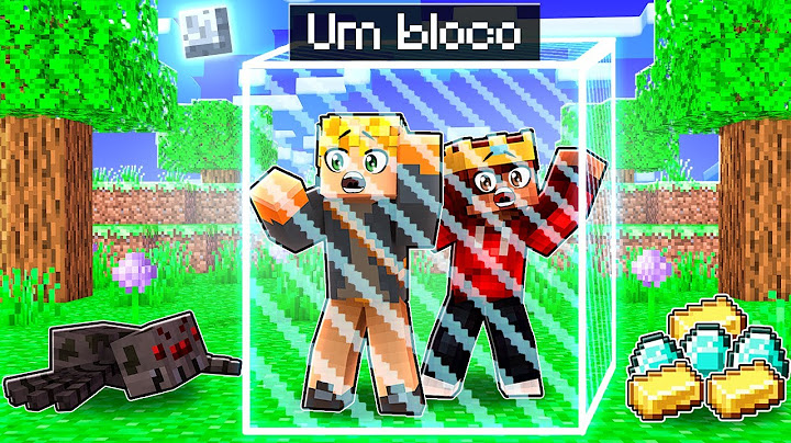 FIQUEI PRESO COM MEU AMIGO NA BARREIRA DE 1 BLOCO NO MINECRAFT