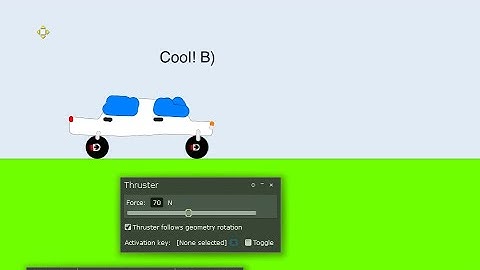 How to make a Moving Car in Algodoo!