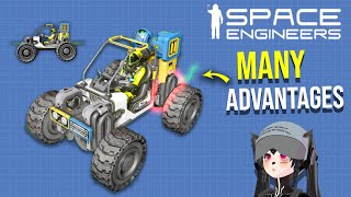 New Suspensions Made This Insanely Compact Rover Possible, Space Engineers Warfare Evolution