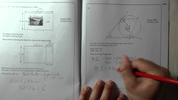 Edexcel GCSE Paper 1 June 2014 Question 21 - Circle Theorems