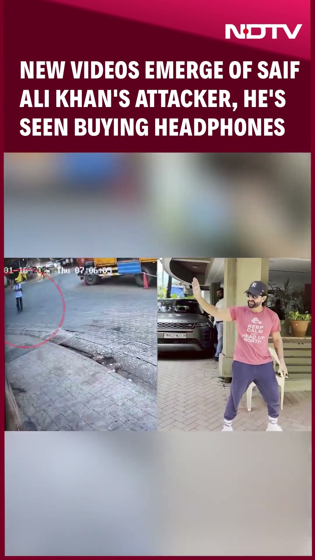 Saif Ali Khan News | New Videos Emerge Of Saif's Alleged Attacker, He's Seen Buying Headphones