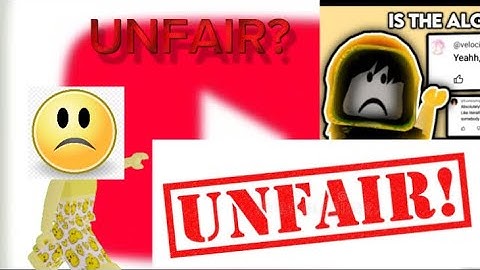 how the youtube algorithm can be a bit unfair.. II Roblox Rant #youtube #community #rant #roblox