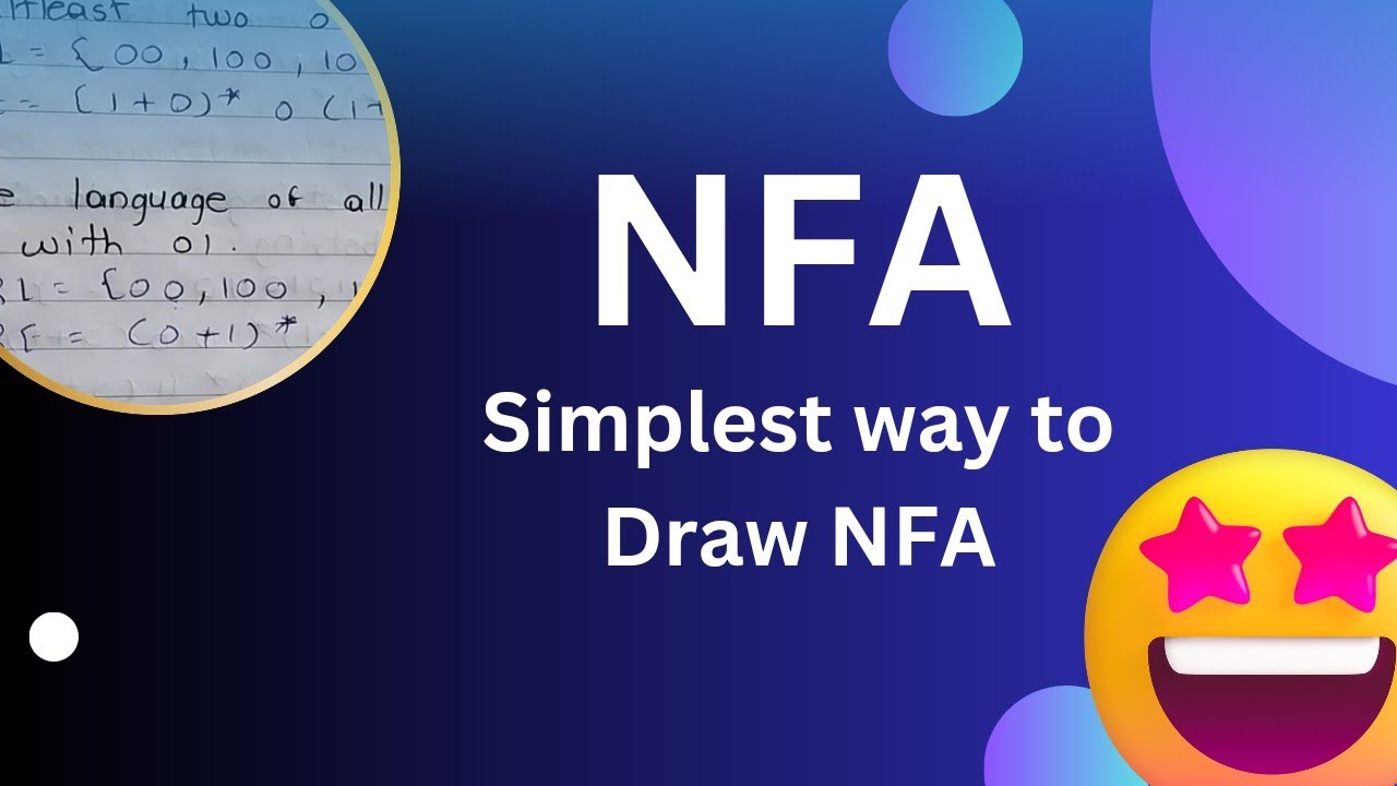 NFA || Learn to draw NFA || Draw NFA || Simplest way to draw NFA || NFA ...