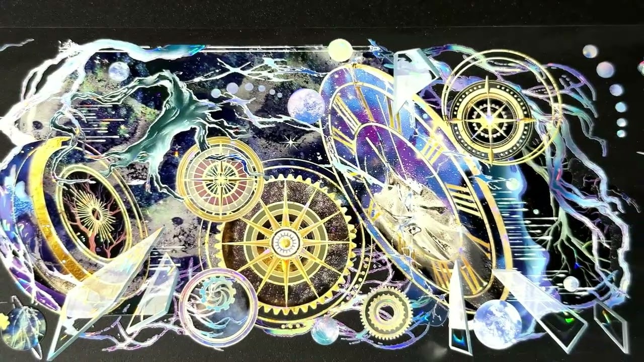 HEDGEHOG】永夜時針 -PET貝殻光 - 沼のオアシス 海外マステのカット販売店