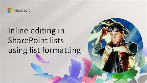 Inline editing in SharePoint lists using list formatting