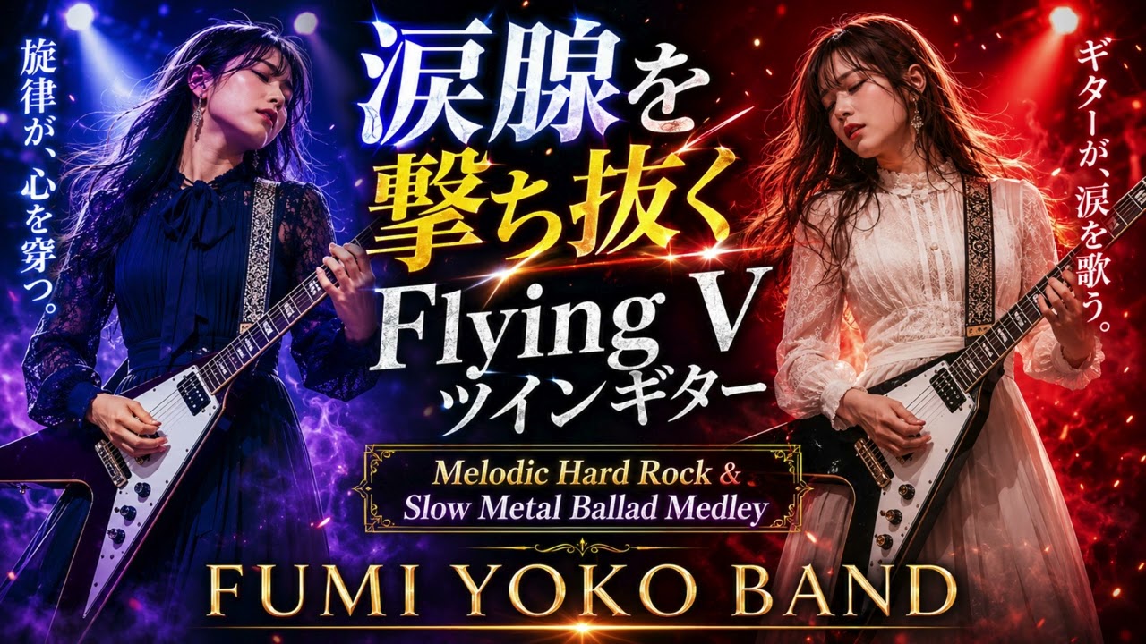 涙腺を撃ち抜くFlying Vツインギター｜Melodic Hard Rock & Slow Metal