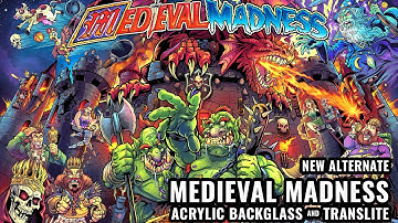 Medieval Madness Alternate Pinball Backglass created by Brian Allen, officially licensed.