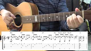 Hopelessly devoted to you - Olivia Newton-John, from 'Grease' ost, guitar backing, chord diagram