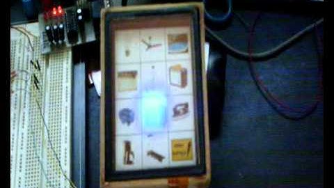 Usando touch screen 4 fios com Atmega8 e BASCOM