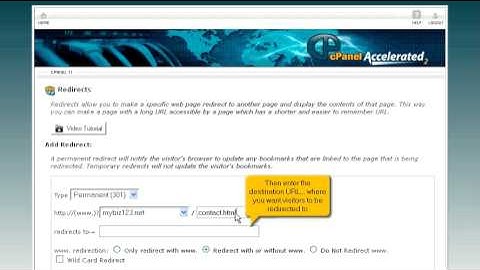 Hostsary.com Cpanel Video - How to setup domain redirects in cPanel