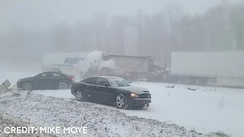 SHOCKING VIDEO: Dozens of vehicles collide in massive, fiery pileup on Pennsylvania highway