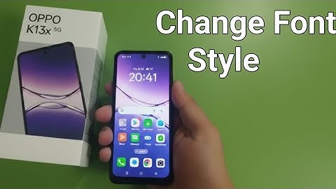 OPPO K13x 5G: Hoe verander je het lettertype?