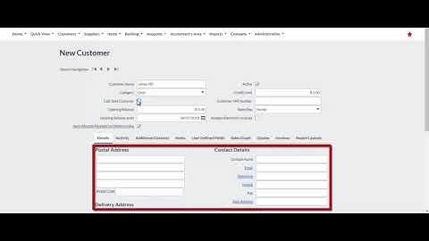 Sage Business Cloud Accounting Adding a Customer