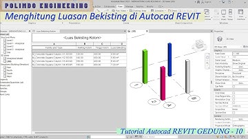 AutoCAD REVIT Bouwhandleiding 10: Het berekenen van het bekistingsoppervlak met AUTOCAD REVIT #revit #revitbim