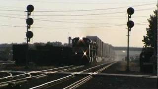 CSX Q132 Eastbound Effingham, IL NS Power!