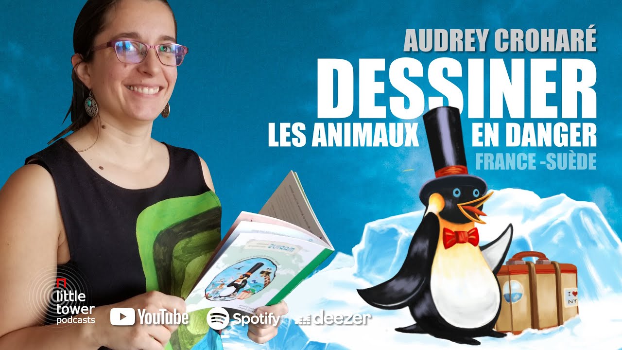 Dessiner les animaux en danger. Audrey Croharé, illustratrice française expatriée en Suède.