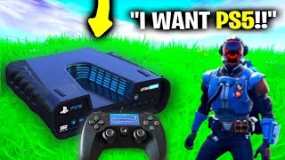 I Pretended I Got A Playstation 5 Early.. Fortnite
