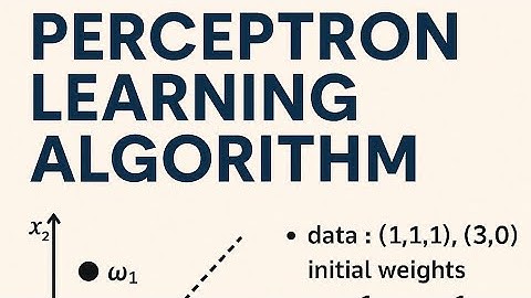 Perceptron Learning Algorithm | How to solve Perceptron Learning Algorithm| Find Decision Boundary