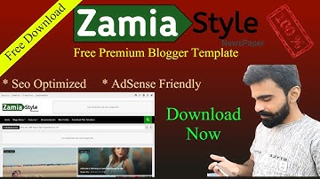 Zamia Style premium blogger template for free | Seo friendly