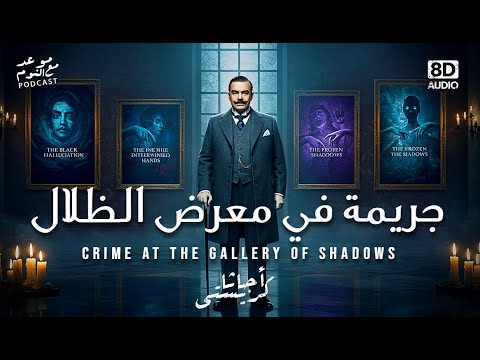 هركيول بوارو يواجه جريمة لا تشبه أي جريمة من قبل جريمة في معرض الظلال اجاثا كريستي