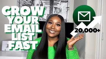 How To Build Your Email List FAST | Email Marketing 101