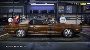 Need for Speed HEAT - 1967 Mercury Cougar - Car Show Speed Jump Crash Test . 1440p 60fps.