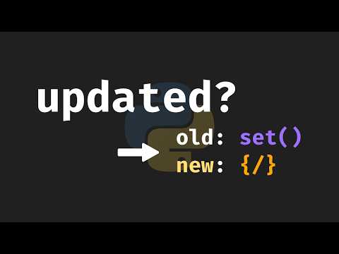 Coming in Python 3.15: New Set Syntax? thumbnail