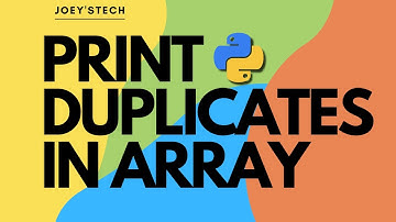 How to find all duplicates in an Array | Leetcode 442 | Python program
