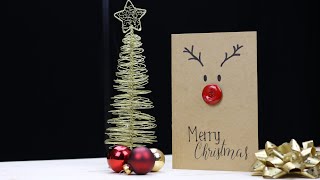 Prettiest and easiest DIY Christmas card!