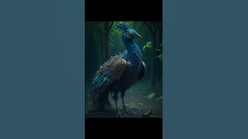 Steampunk peacock, AI generated