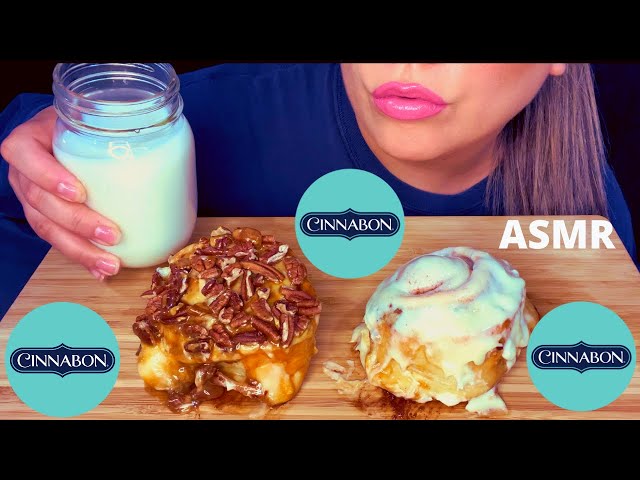 ASMR CINNABON CINNAMON ROLLS DESSERT MUKBANG 먹방 (No Talking) EATING SOUNDS | Mandy Foods ASMR
