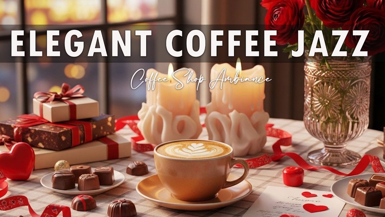 Elegant Coffee Jazz ☕ Bossa Nova Piano - Coffee Shop Ambience for Start the Morning.