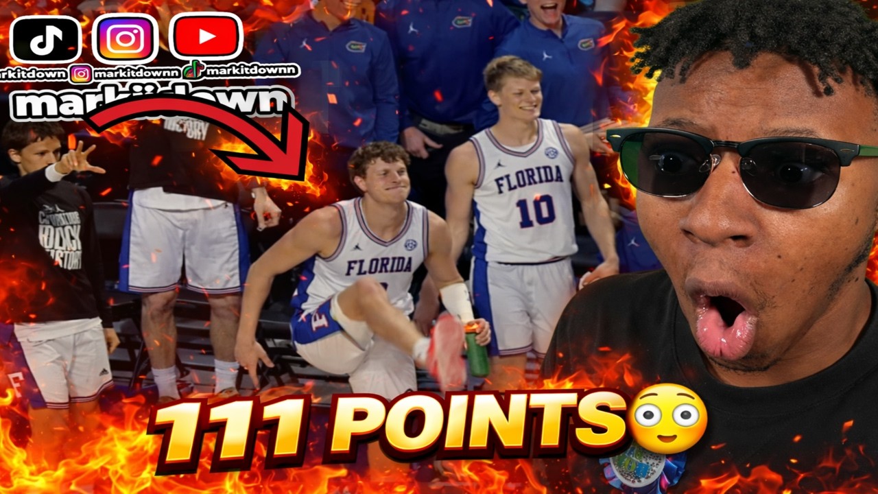 Флорида доминирует в SEC😳 111 очков😱 | #7 Флорида против #20 Арканзас. Полный обзор игры | реакция