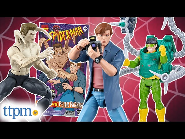 Marvel Legends Peter Parker and Smythe and Epic Hero Series Web