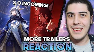 OLD GENSHIN FAN watches MORE HONKAI: STAR RAIL Trailers! (Sunday, Fugue, 3.0, & more...)