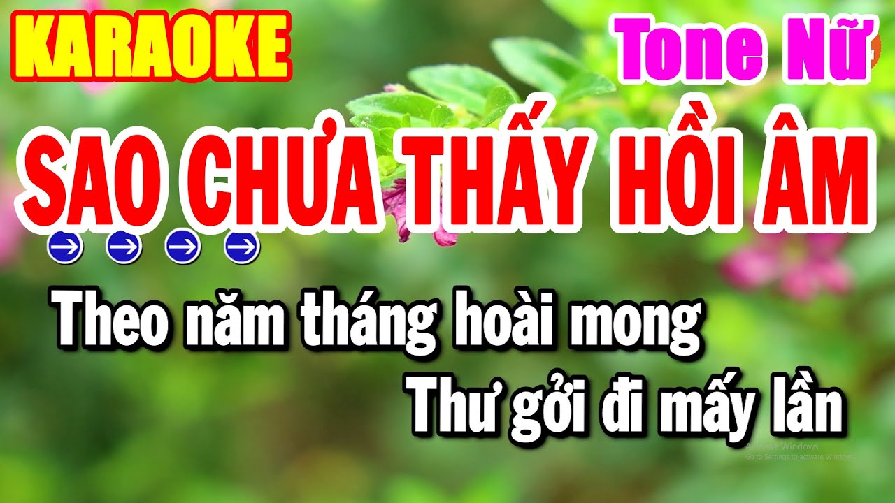 Karaoke Sao Chưa Thấy Hồi Âm Tone Nữ Nhạc Sống Beat Chuẩn Dễ Hát Nhất 2025 | Hải Tiên
