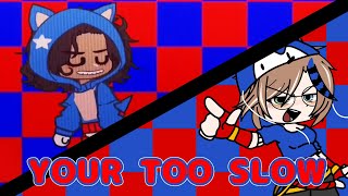 #catsucollab YOUR TOO SLOW! | fake collab @catsusillymiam | Sonic