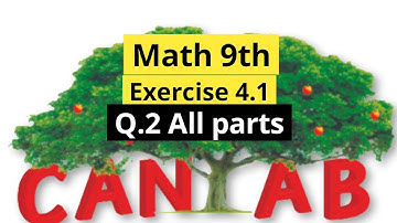 Grade 9th math Chapter 4 Exercise 4.1 Q.2 part. i- ix || NCP||2024-25 #cantab Cantab publisher