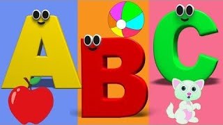 A for apple toddlers learning video, kids educational video.