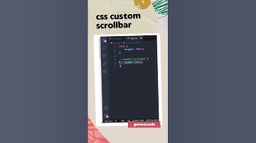 HTML CSS Tricks | Css Custom Scrollbar