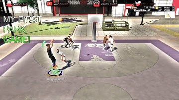 My first MyPark gameplay in NBA 2K20! Stretch Big with big GREENS!