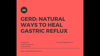 Natural ways to heal GERD