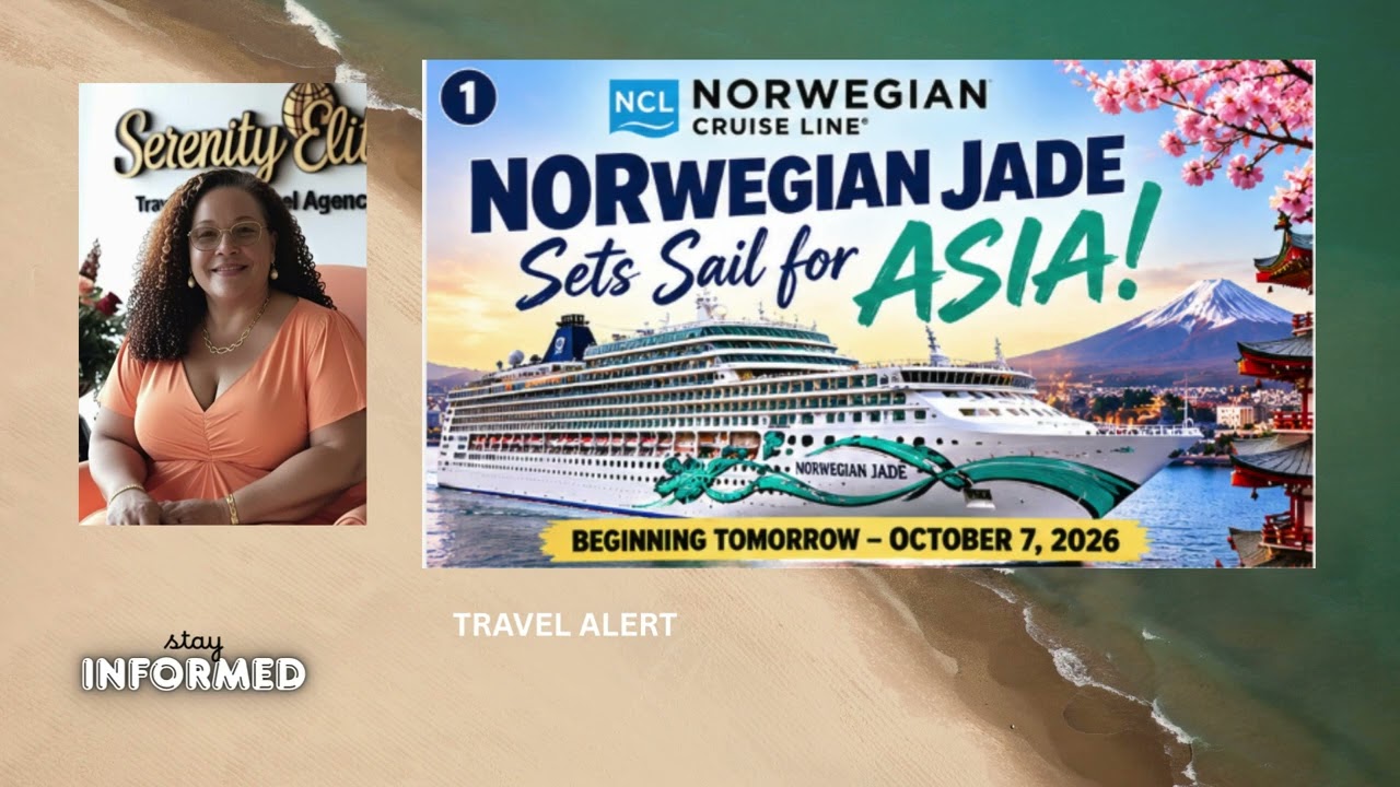 🛳️🌏 **NORWEGIAN JADE IS HEADING TO ASIA!**