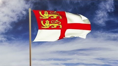 4K Sark flag waving in the wind. Green screen, alpha matte. Loopable animation Stock video