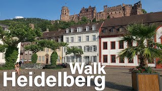 Heidelberg, Germany - Live Walk Tour - 4K 60fps