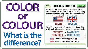 Color or Colour? What is the difference?