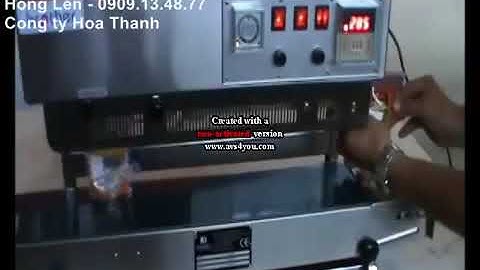 máy hàn miệng túi nước đứng liên tục có in date, máy ép bao bì túi nước rửa chén, 0909134877