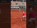 Rafa battling with wawrinka  on the philippe chatrier at rolandgarros nadal wawrinka