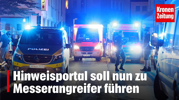 Drei Tote in Solingen - Hinweisportal soll nun zu Messerangreifer führen | krone.tv NEWS